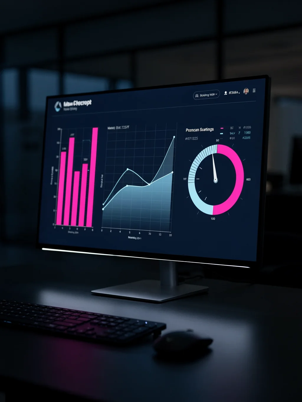 Dashboard showing digital growth metrics and performance